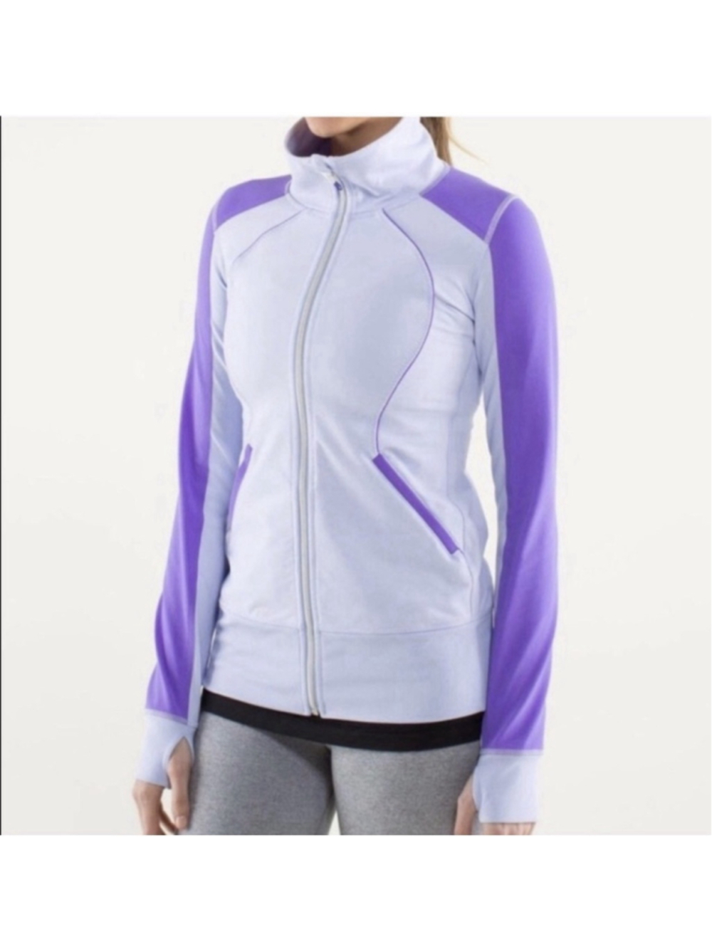 Lululemon Athletica Contempo Jacket Cool Breeze Purple Lavender Womens Size 6